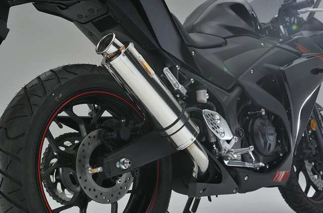 Realize (リアライズ) ヤマハ YZF-R3 (RG10J) / YZF-R25 (RH07J) バイクマフラー Aria アリア ステンレス  カールタイプ (