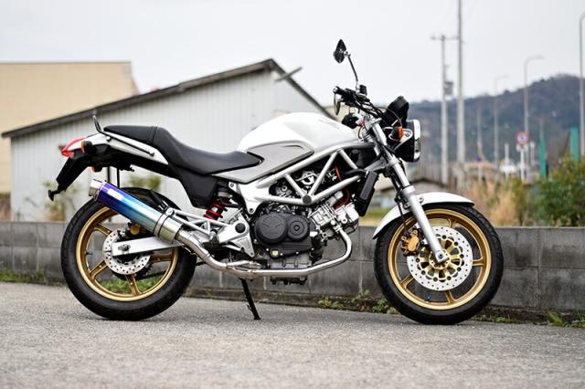 ホーネットバイクマフラー アリア Ti チタン スラッシュ 悪けれ type S