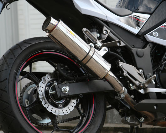Realize (リアライズ) カワサキ ニンジャ250 (EX250L) バイクマフラー Aria アリア ステンレス スラッシュタイプ (TypeS) マフラー Ninjaの通販は