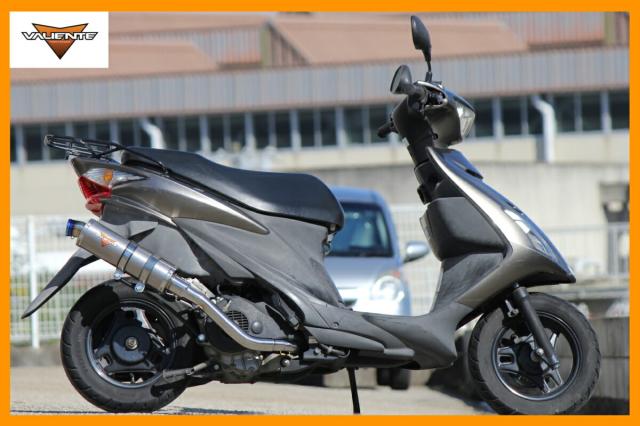 Valiente (バリエンテ) スズキ 09アドレスV125/G (CF4EA) バイクマフラー (O2センサー対応) Sparta スパルタ チタンソリッド マフラー スポーツタイプ