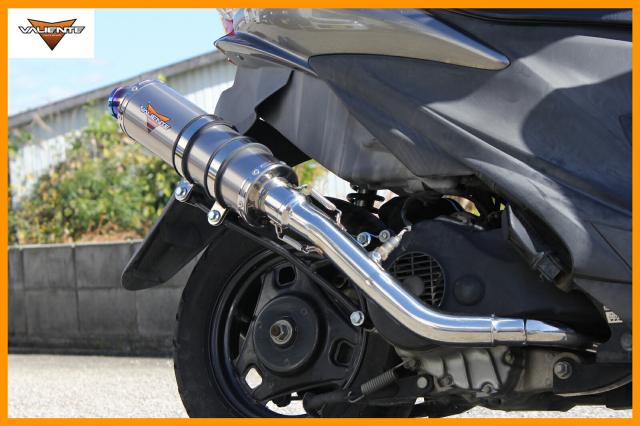 Valiente (バリエンテ) スズキ アドレスV125S (CF4MA) バイクマフラー (O2センサー対応) Sparta スパルタ チタンソリッド マフラー スポーツタイプ ADDRESSの通販は