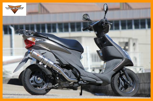 Valiente (バリエンテ) スズキ アドレスV125S (CF4MA) バイクマフラー (O2センサー対応) Sparta スパルタ チタンソリッド マフラー スポーツタイプ ADDRESSの通販は
