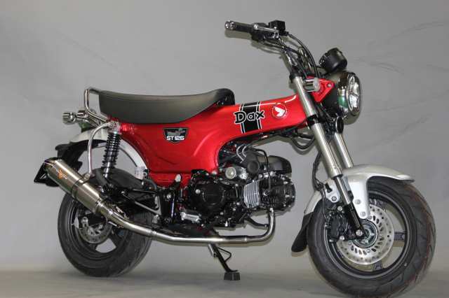 DAX125 バイクマフラー 8BJ-JB04 スパルタ チタンソリッド ダウンタイプ マフラー ホンダ Valiente バリエンテ ダックス125 カスタム パ