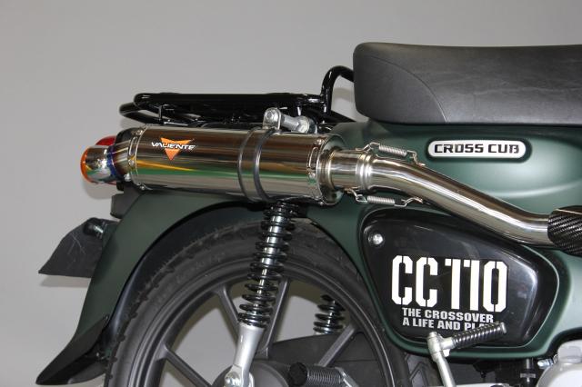 クロスカブ110 バイクマフラー 2BJ-JA45 8BJ-JA60 スパルタ ステンレス マフラー ヒートガード付き Valiente バリエンテ ホンダ バイク用品 バイク用 バイクパーツ カスタム パーツ ドレスアップ 交換 社外品 重低音 CrossCub110 v-202-sp21