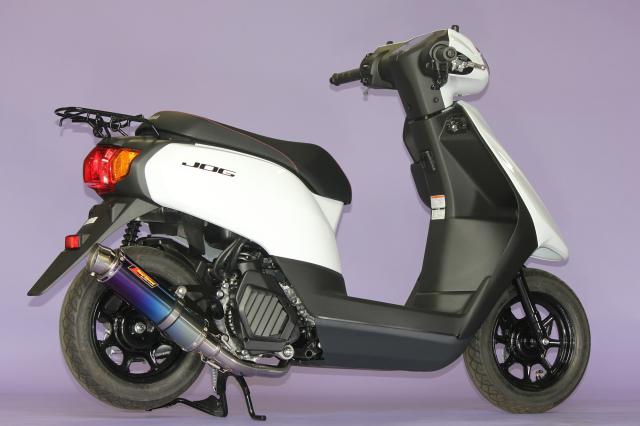 JOG バイクマフラー 2BH-AY01 フォーゼ ブルーチタン Realspeed リアル