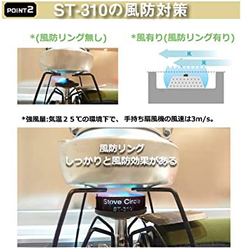 ソト(SOTO) レギュレーターストーブ ST-310 専用風防 防風リング 304