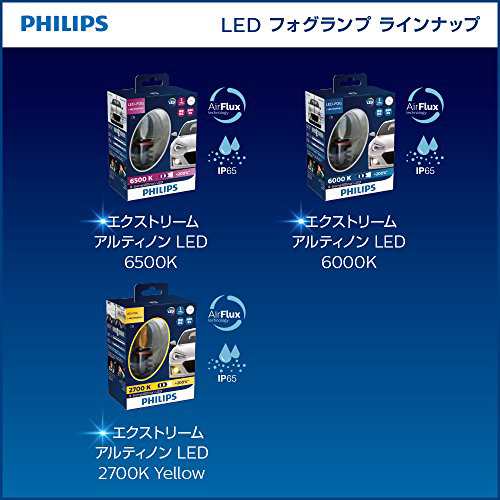 フィリップス 自動車用バルブライト LED フォグランプ H8/H11/H16