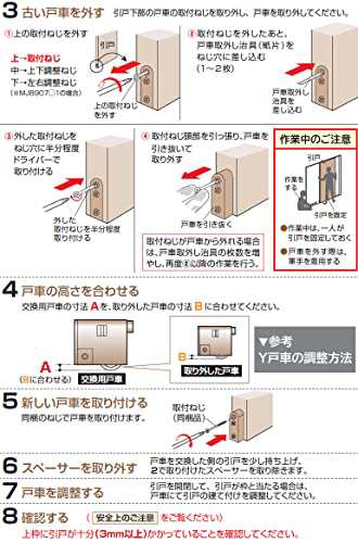 ナショナル National パナソニック Panasonic 内装引戸用Y戸車 ライト