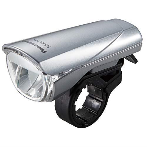 Panasonic(パナソニック) 自転車用ヘッドライト [LEDスポーツライト] 1000cd 乾電池式 対向車にまぶしくない ブラック NSKL141-S シルバ