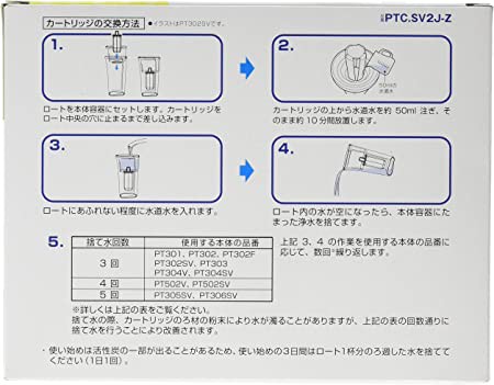 トレビーノ ポット型浄水器 PTシリーズ交換用カートリッジ 東レ PTC