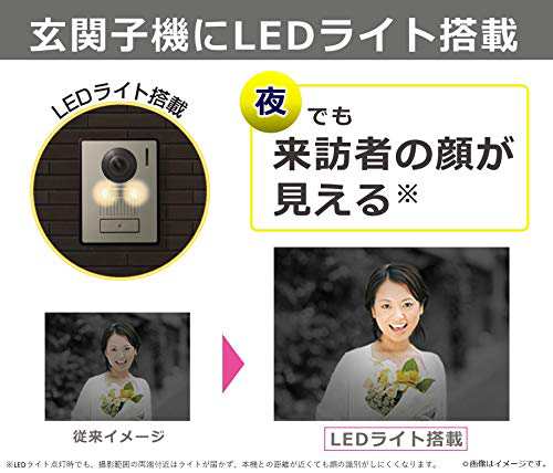 パナソニック ワイヤレスモニター付き テレビドアホン LEDライト搭載