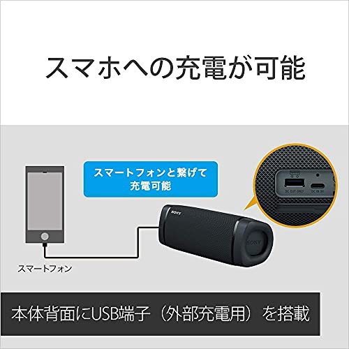 ソニー ワイヤレスポータブルスピーカー SRS-XB33 : 防水/防塵/防錆