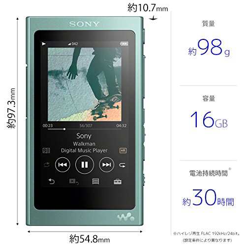 ソニー ウォークマン Aシリーズ 16GB NW-A45 : Bluetooth/microSD ...