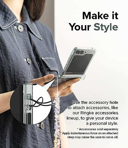 Ringke】Galaxy Z Flip5 ケース 2023 ヒンジ 保護 [ストラップホール 