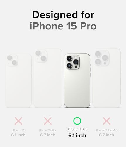 Ringke】iPhone 15 Pro ケース [ストラップホール付き] TPU+