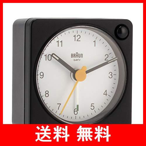 [ ブラウン ] BRAUN 時計 置き時計 アラーム クロック BC02XBW ブラック×ホワイト Black/White Classic Travel Analogue Alarm Clock 目