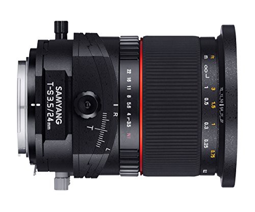 SAMYANG 単焦点広角ティルトシフトレンズ 24mm F3.5 ニコン AE用 フル