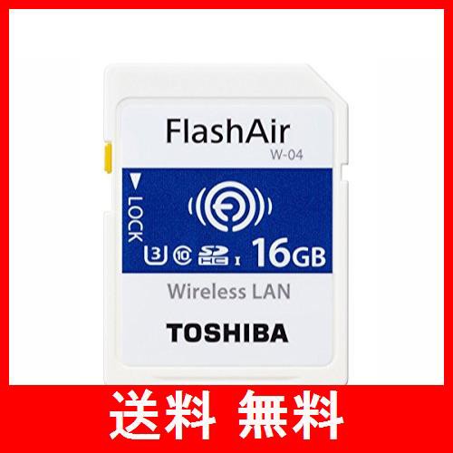 東芝 無線LAN搭載SDHCメモリカード 16GB Class10 UHS-1Flash Air SD ...