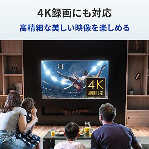 IODATA 外付けHDD 2TB テレビ録画 静音コンパクト 4K録画/Win/Mac 地