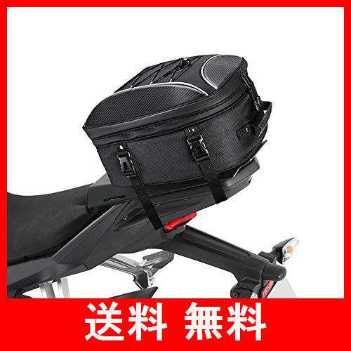 KEMIMOTO バイク用 シートバッグ 拡張機能あり 22-30L ヘルメットバッグ 撥水 防水 耐久性 固定ベルト付き cb250r  ninja250 GSX-S125適合｜au PAY マーケット