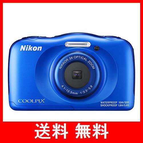 Nikon デジタルカメラ COOLPIX W100 防水 W100BL クールピクス ブルー