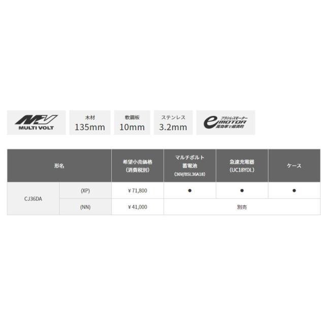 ハイコーキ（旧：日立工機） CJ36DA(NN) コードレスジグソー 36Vマルチボルト 本体のみ 充電式_1