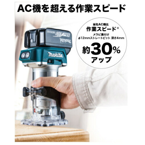 マキタ RT50DZ 充電式トリマ(チャック孔径：6mm・8mm対応) 18V(※本体