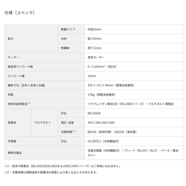 ハイコーキ（旧：日立工機） CR18DA(NN) コードレスセーバソー(レシプロソー) 18V 本体のみ 充電式_4