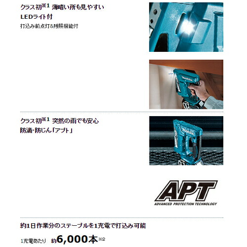 マキタ ST312DZK [CT線ステープル]専用充電式タッカ 18V(※本体のみ・バッテリ・充電器別売)(肩巾12mm×足長6〜13mm用)_3