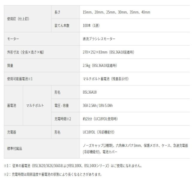 ハイコーキ（旧：日立工機） NT3640DA(NNK) 40mmコードレス仕上釘打機(フィニッシュ) マルチボルト36V 本体のみ 充電式_5