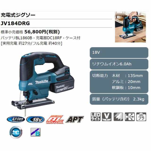 ブランド買うならブランドオフ マキタ makita JV184DZK 充電式ジグソー 18V