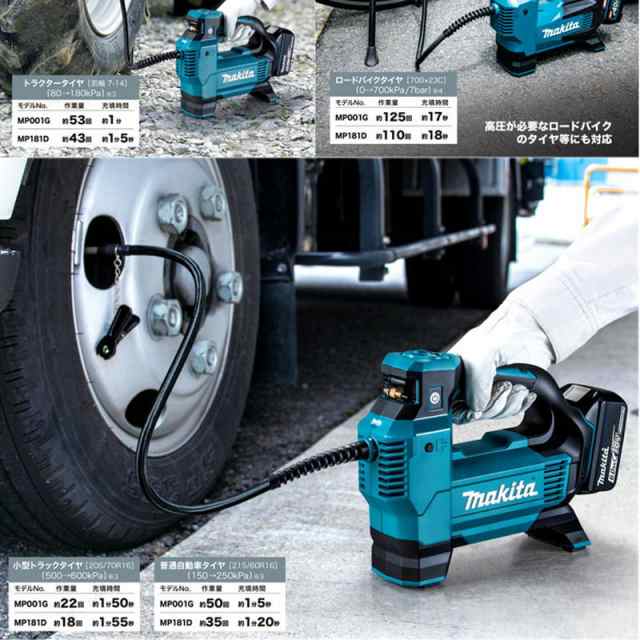 マキタ MP181DZ 充電式空気入れ ハイパワータイプ 18V (※本体