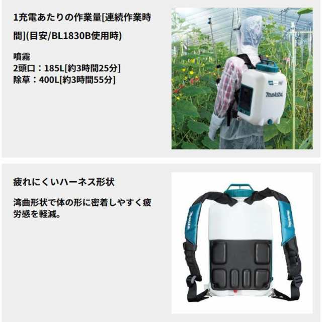 マキタ MUS158DZ 充電式噴霧器(タンク容量：15L) 18V 本体のみ