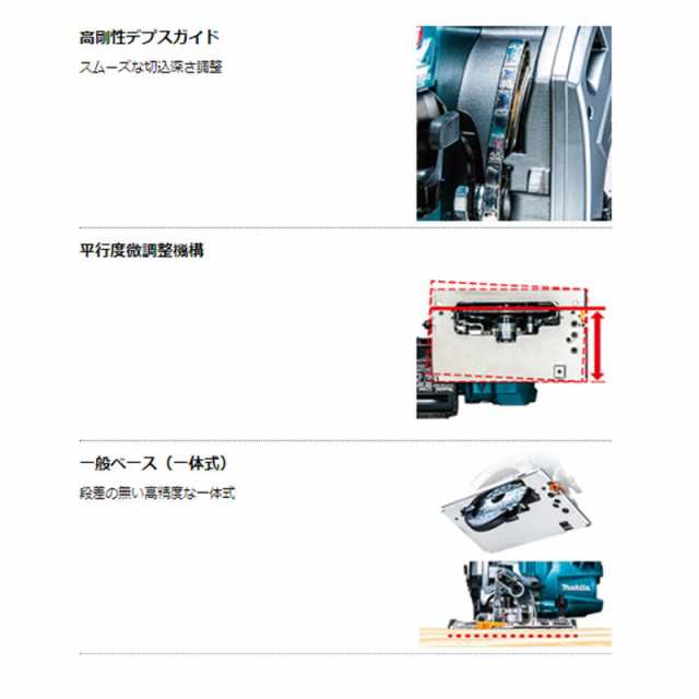 マキタ HS007GZ(青) 125mm充電式マルノコ(鮫肌チップソー付) 40Vmax 一般ベース(一体式)(無線非対応)(※本体のみ) コードレスの通販は