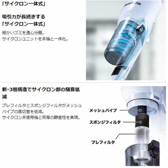 マキタ CL286FDZO 充電式クリーナー(掃除機) 18V 充電器 DC18RF