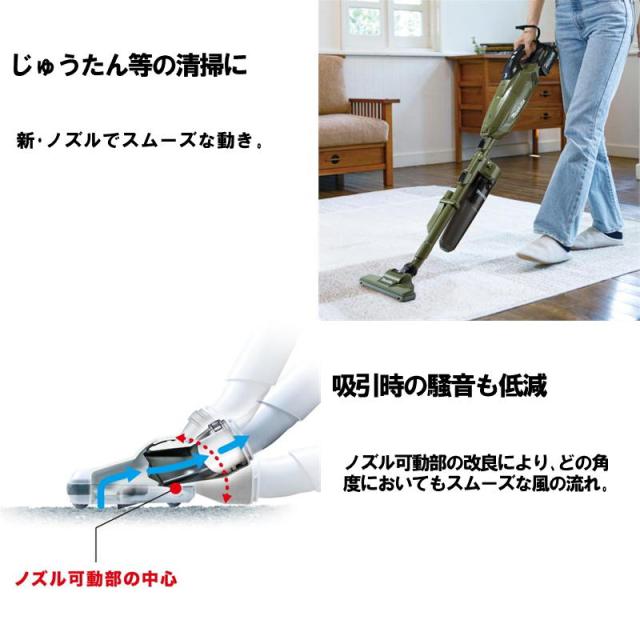 マキタ(makita) CL002GRDCW 充電式クリーナー(掃除機) 40Vmax  2.5Ah ホワイト セット品(本体・BL4025・充電器) サイクロンアタッチメント付 コードレス