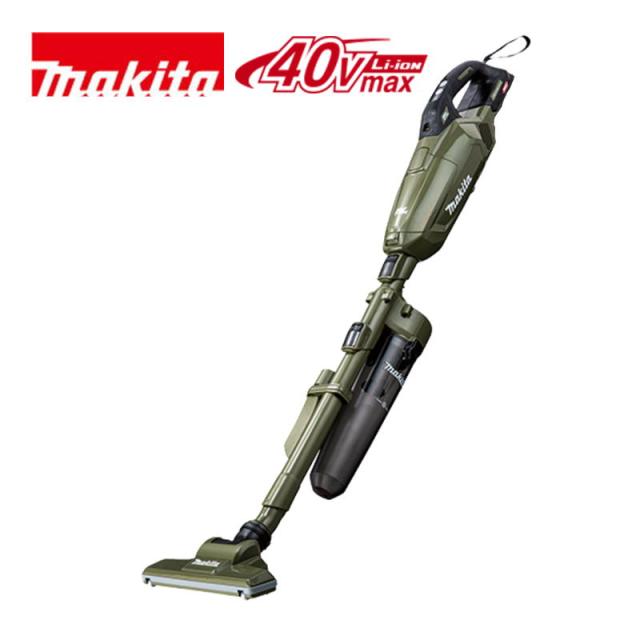 マキタ(makita) CL002GZCO 充電式クリーナー(掃除機) 40Vmax  オリーブ 本体のみ(充電器・バッテリー別売) サイクロンアタッチメント付  コードレス