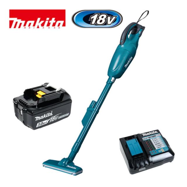 マキタ(makita) CL180FDRF 充電式クリーナー(掃除機) 18V  3Ah ブルー セット品(本体・BL1830B・充電器) (カプセル式・トリガスイッチ) コードレス