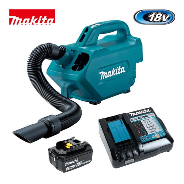 マキタ(makita) CL184DRF 充電式クリーナ 18V 3Ah セット品(本体・BL1830B・充電器) (紙パック式・ワンタッチスイッチ) 掃除機 コードレス