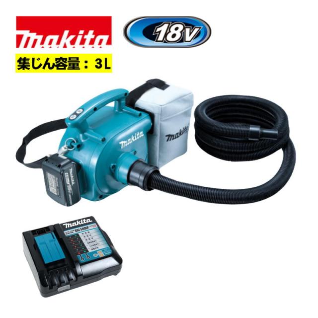 マキタ(makita) VC350DRG 充電式小型集じん機(3L) 18V 6Ah セット品(本体・BL1860B・充電器) (粉じん専用・工具接続用) コードレス その他電動工具
