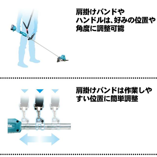 マキタ(makita) MUR194DZ (ループハンドル) 充電式草刈機 18V 本体のみ(充電器・バッテリー別売) (金属製8枚刃付) コードレス_2