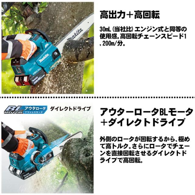 マキタ(makita) MUC306DZF 300mm充電式チェーンソー 36V(18V×2本