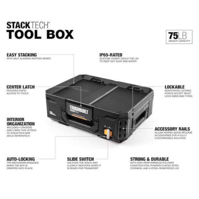TOUGHBUILT(タフビルト) TB-B1-B-30 STACK TECH ツールボックス30_1