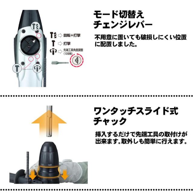 マキタ(makita) HR4002 40mmハンマドリル AC100V (SDSマックスシャンク・ハツリ可能)_1