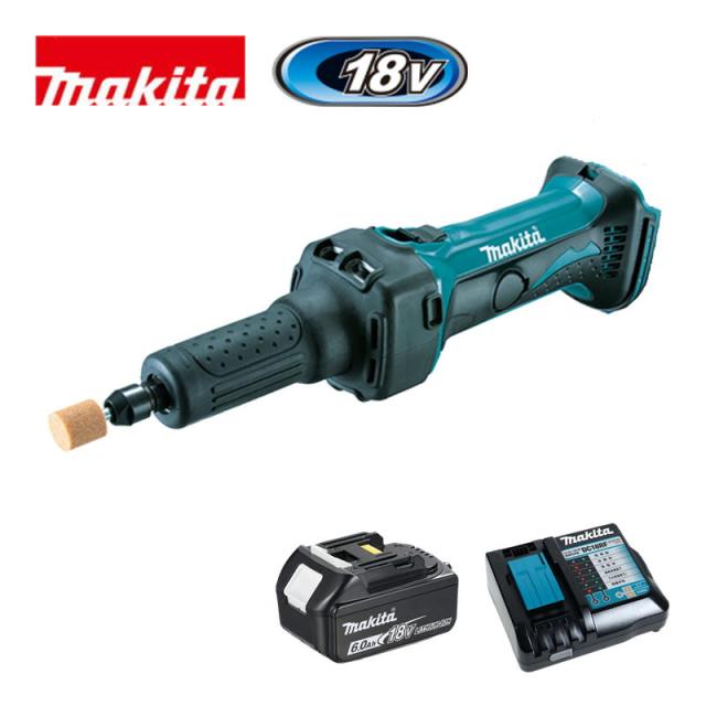 マキタ(makita) GD800DRG 充電式ハンドグラインダ 18V 6Ah セット品(本体・BL1860B×1個・充電器) (軸径6・8mm) コードレス