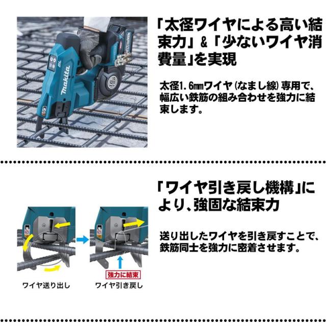 マキタ(makita) TR001GZK 充電式鉄筋結束機 40Vmax 本体のみ(充電器・バッテリー別売) (ケース付) コードレス_1
