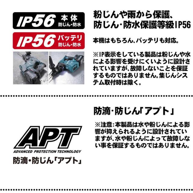 マキタ(makita) HR011GRDX 28mm充電式ハンマドリル 40Vmax 2.5Ah セット品(本体・BL4025×2個・充電器) (SDSプラスシャンク・3モード切替・無線連動対応)_4