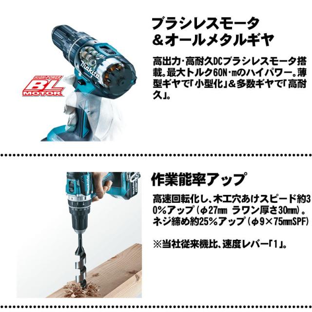 マキタ(makita) DF484DZ 充電式ドライバドリル 18V 本体+ケース(充電器・バッテリー別売)_1