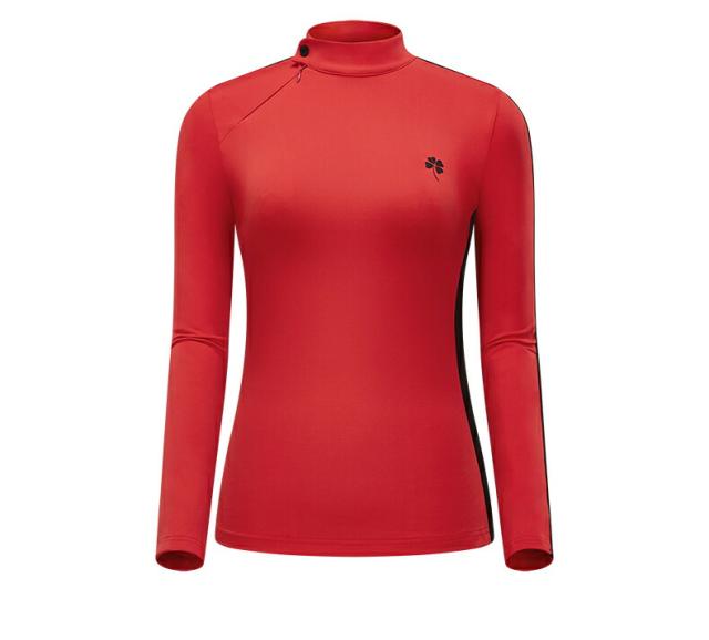 ゴルフ レディース ポロシャツ ゴルフウェア 長袖ポロシャツ スタンド