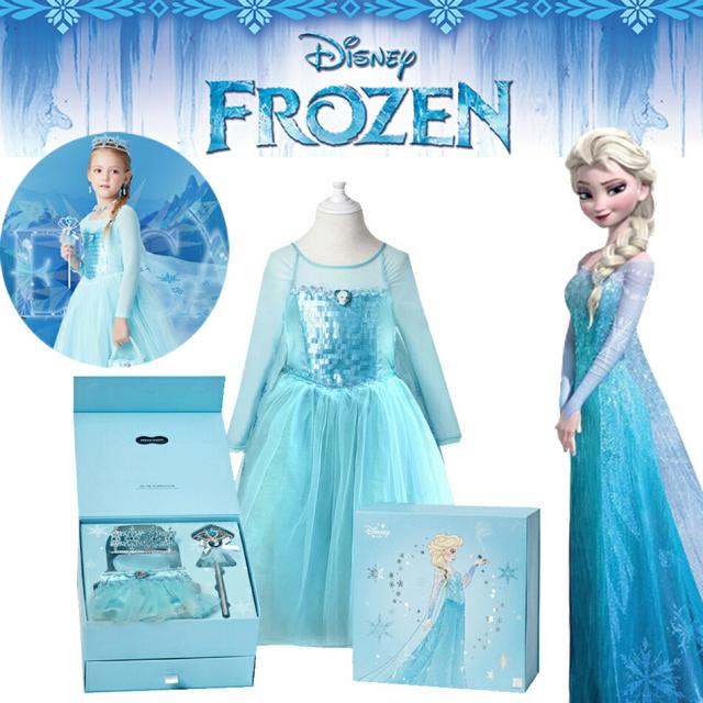 【正規品保証】コスプレ子供 豪華5点セットハロウィン衣装 子供 プリンセス ドレスコスチューム クリスマス キッズ ワンピース 女の子 アニメ キャラクターお姫様 アクセサリーセット なりきりアイテム ティアラ 仮装 誕生日サイズ100-150の通販は